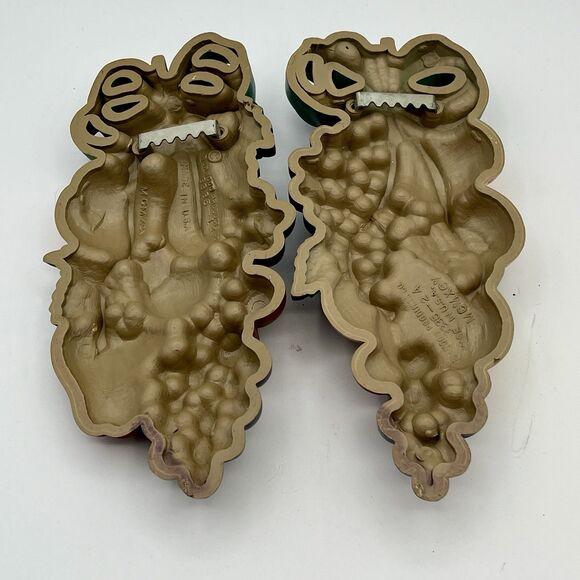 Set 2 VTG 1995 Home Interiors Burwood Mixed Fruit Wall Hanging Decoration 9"x4" - Picture 7 of 8